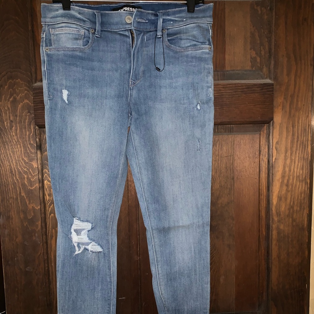 Express Cropped Legging Mid Rise Jeans